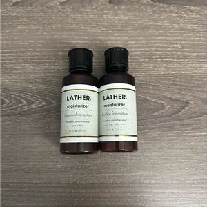 LATHER Moisturizer Bamboo Lemongrass Body Lotion Travel Duo